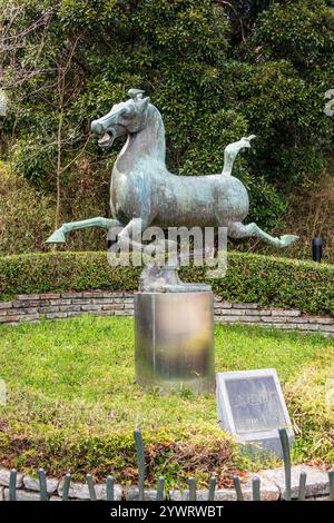 Mitsuike Park Statua di ma Cho Ryu Jingu nel Mitsuike Park Foto Stock