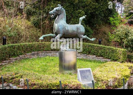 Mitsuike Park Statua di ma Cho Ryu Jingu nel Mitsuike Park Foto Stock