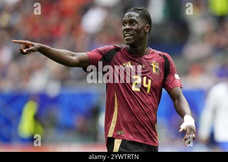 Foto del file datata 01-07-2024 di Amadou Onana. L'Aston Villa ha firmato il centrocampista del Belgio Amadou Onana dall'Everton per una cifra che si ritiene essere di 50 milioni di sterline. Data di pubblicazione: Giovedì 12 dicembre 2024. Foto Stock