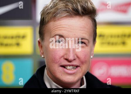 Foto del file datata 17-02-2022 di Bev Priestman. Il comitato disciplinare della FIFA ha aperto un procedimento contro il Canada Soccer e diverse persone, tra cui il capo allenatore Bev Priestman, tra cui un drone è stato usato per spiare i rivali olimpici della nuova Zelanda. Data di pubblicazione: Giovedì 12 dicembre 2024. Foto Stock