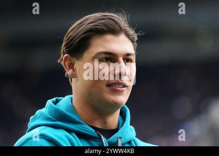 Foto del file datata 13-10-2024 di Louis Rees-Zammit dei Jacksonville Jaguars. L'ala di rugby gallese Louis Rees-Zammit fu svincolata da Gloucester per entrare nel circuito International Player della NFL. Data di pubblicazione: Giovedì 12 dicembre 2024. Foto Stock