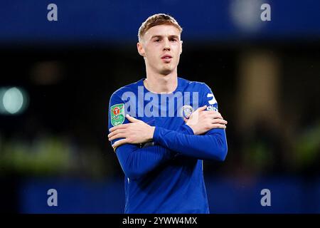 La foto del file del 23-01-2024 di Cole Palmer del Chelsea celebra il quarto gol della squadra. Il Chelsea ha battuto il Middlesbrough 6-1 per raggiungere la finale della Carabao Cup. Data di pubblicazione: Giovedì 12 dicembre 2024. Foto Stock