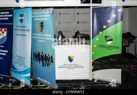 Fiera del lavoro "Gledaj sebi posla" all'Hotel Hills Foto Stock