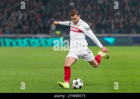 Stoccarda, Germania. 11 dicembre 2024. Maximilian Mittelstaedt (VfB Stuttgart, #07) GER, VfB Stuttgart vs. BSC Young Boys Bern, Fussball, Herren, UEFA Champions League, 6. Spieltag, Spielzeit 2024/2025, 11.12.2024, foto: Eibner-Pressefoto/Wolfgang Frank credito: dpa/Alamy Live News Foto Stock