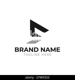 Logo icona astratta Letter CS SC con base iniziale creativa e trendy. Illustrazione Vettoriale