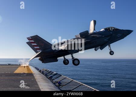 Un F-35B Lightning II del corpo dei Marines degli Stati Uniti assegnato al Marine Fighter Attack Squadron (VMFA) 211, Marine Aircraft Group 13, 3rd Marine Aircraft W Foto Stock