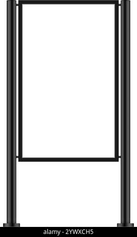 Strada pubblicitaria Stand Up Illustrazione Vettoriale