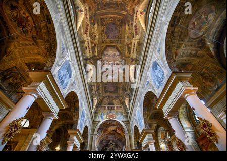 Brescia, Italia. Interno della chiesa dei santi Faustino e Giovita o Chiesa dei Santi Faustino e Giovita Foto Stock