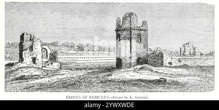 CIRCO DI ROMOLO. Disegnato da A. Anastasi. Dal libro VIII The Romans from volume 3 of Ridpath's Universal History: An account of the origin, primitive condition and ethnic Development of the Great race of Mankind, and of the principal events in the Evolution and Progress of the civilized Life between men and Nations, from Recent and Authentic sources with a preliminary investigation on the time, Place and way of the beginning by Ridpath, John Clark, 1840-1900 published in 1897 Foto Stock