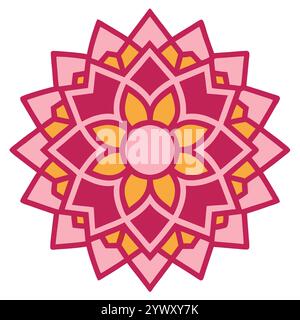 Splendido motivo islamico senza cuciture con forme geometriche e design arabesco, perfetto per le decorazioni Ramadan e Eid. Illustrazione Vettoriale