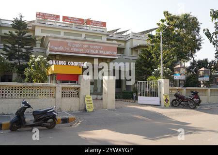 Museo ferroviario di Gitanjali. Stazione ferroviaria di Bolpur Shantiniketan (BHP). Bolpur, Birbhum, Bengala Occidentale, India. Foto Stock