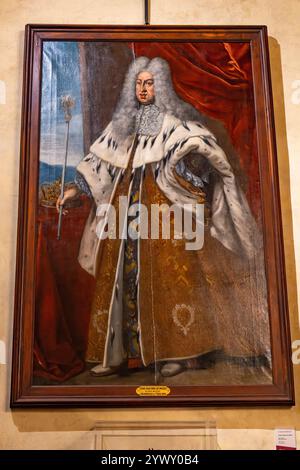 Un ritratto del granduca Gian Gastone de' Medici nel Palazzo Medici Riccardi, Firenze, Italia. Foto Stock