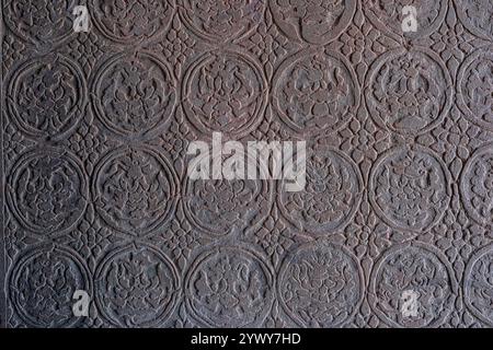 Cambodge, Cambogia, 2024-02-25, Siem Reap, Angkor Temple, Angkor VAT, Khmer, rovine, scultura, fotografia di Jean-Yves Bardin Foto Stock