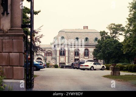 Newport, Rhode Island, Stati Uniti, cca. 1992. Vista sul castello di Belcourt. Foto Stock
