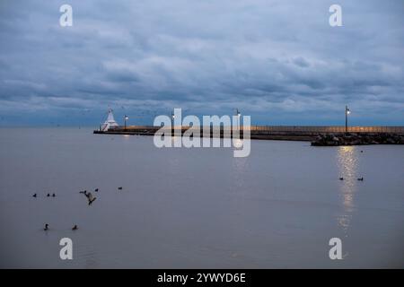 Port Stanley, Ontario Canada - il porto del lago Erie a Port Stanley. Foto Stock