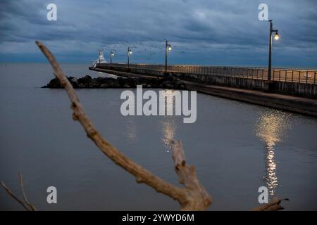 Port Stanley, Ontario Canada - il porto del lago Erie a Port Stanley. Foto Stock