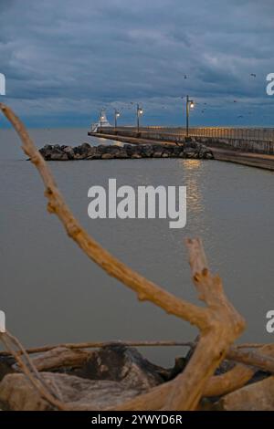 Port Stanley, Ontario Canada - il porto del lago Erie a Port Stanley. Foto Stock