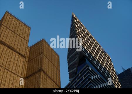 Sydney, architettura, l'AMP Quay Quarter Tower vista da Circular Quay Foto Stock