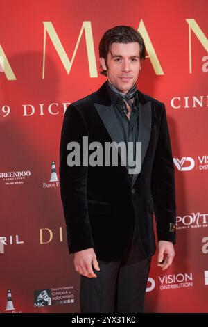 Roma, Italia. 12 dicembre 2024. Edoardo Purgatori partecipa alla premiere ''Diamanti'' allo Space Cinema moderno di Roma, il 12 dicembre 2024. (Foto di Luca Carlino/NurPhoto)0 credito: NurPhoto SRL/Alamy Live News Foto Stock