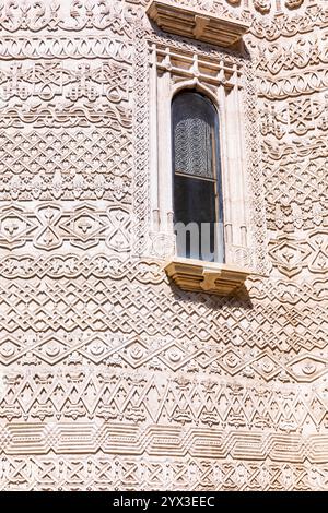 Dettagli dal Monastero di Trei Ierarhi, Iași, Romania Foto Stock