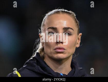 Manchester City Academy Stadium, Manchester, Inghilterra, 12 dicembre 2024. Alex Greenwood di Manchester City Women durante la partita di UEFA Women's Champions League Manchester City Women V SKN St. Pölten Women (Sportklub Niederösterreich St. Pölten) al Manchester City Academy Stadium. (Immagine di credito: ©Cody Froggatt/Alamy Live News) Foto Stock