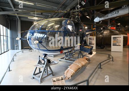 Sud-Aviation SA 319B Alouette III al Musée de l'Air et de l'Espace Foto Stock