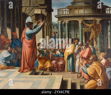 Paolo predicava nell'Areopago, 1729-31. Foto Stock