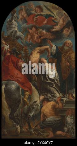 Il Martirio di Sant'Apollonia, 1628. Foto Stock