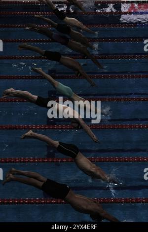 Budapest, Ungheria. 13 dicembre 2024. Partenza al Campionato 25m Budapest 2024, 13 dicembre, (foto di Gian Mattia D'Alberto/LaPresse) credito: LaPresse/Alamy Live News Foto Stock