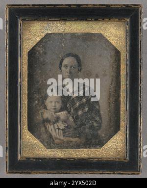 Ritratto di una donna e un bambino / Grammie e Hester, circa 1850. Foto Stock