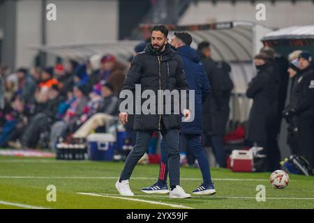 Pilsen, Repubblica Ceca. 12 dicembre 2024. Durante il match FC Viktoria Plzen contro Manchester United FC UEFA Europa League 6 Doosan Arena, Pilsen, Repubblica Ceca il 12 dicembre 2024 Credit: Every Second Media/Alamy Live News Foto Stock