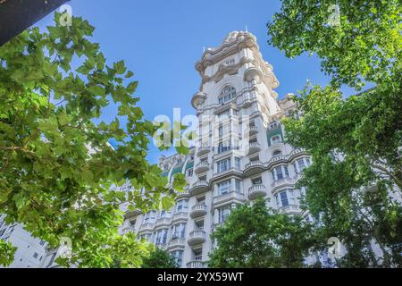 Buenos Aires, Argentina - 22 novembre 2024: Esterno dello storico Palacio Barolo di Buenos Aires Foto Stock