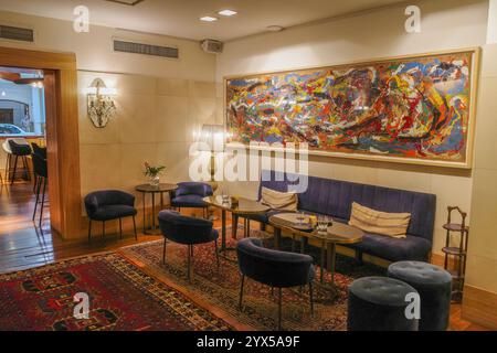 Buenos Aires, Argentina - 21 novembre 2024: Interni dell'hotel boutique Hub Porteno nel quartiere Recoleta di Buenos Aires Foto Stock