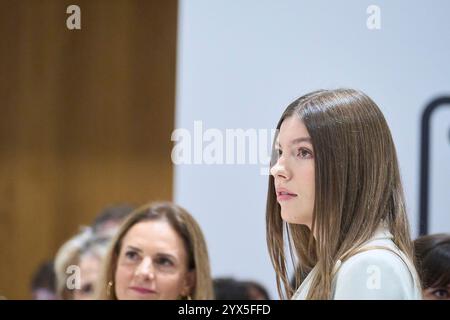 Madrid. Spagna. 20241213, la Principessa Sofia partecipa alla cerimonia di premiazione del Concorso fotografico presso la Galleria delle collezioni reali il 13 dicembre 2024 a Madrid, Spagna Foto Stock