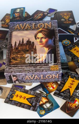 The Resistance Avalon è un gioco di lealtà tra il bene e il male in un regno mitico, 2024, Stati Uniti Foto Stock