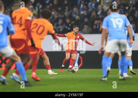 Malmo, Svezia. 12 dicembre 2024. Yunus Akgun (11) del Galatasaray visto durante la partita UEFA Europa League tra Malmo FF e Galatasaray all'Eleda Stadion di Malmoe. Foto Stock