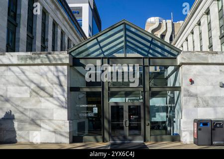 Harvard Medical School, Blavatnik Institute, edificio C, ingresso edificio, Boston, Massachusetts, Stati Uniti Foto Stock