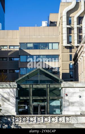 Harvard Medical School, Blavatnik Institute, edificio C, ingresso edificio, Boston, Massachusetts, Stati Uniti Foto Stock