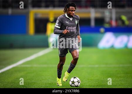 Milano, Italie. 11 dicembre 2024. Samuel CHUKWUEZE dell'AC Milan durante la partita di calcio UEFA Champions League, fase MD6 tra AC Milan e Crvena Zvezda l'11 dicembre 2024 allo stadio San Siro di Milano - foto Matthieu Mirville (Andrea Diodato)/DPPI Credit: DPPI Media/Alamy Live News Foto Stock