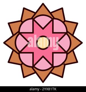 Motivo islamico - disegni geometrici, ornamentali e senza cuciture di alta qualità per l'arte, l'architettura e l'arredamento degli interni Illustrazione Vettoriale