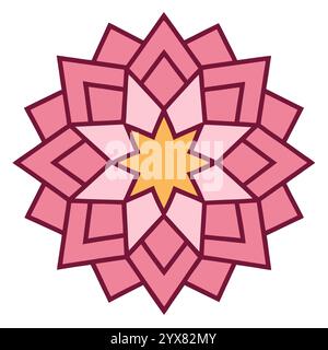 Motivo islamico - disegni geometrici, ornamentali e senza cuciture di alta qualità per l'arte, l'architettura e l'arredamento degli interni Illustrazione Vettoriale