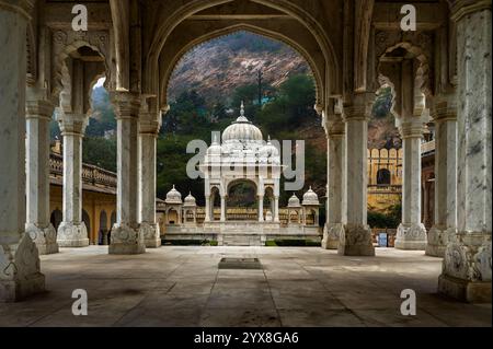 Gatore Ki Chhatriyan, Jaipur, Rajasthan, India Foto Stock
