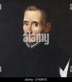 FELIX LOPE de VEGA (1562-1635) poeta, drammaturgo e romanziere spagnolo di Eugenio Caxés intorno al 1627 Foto Stock