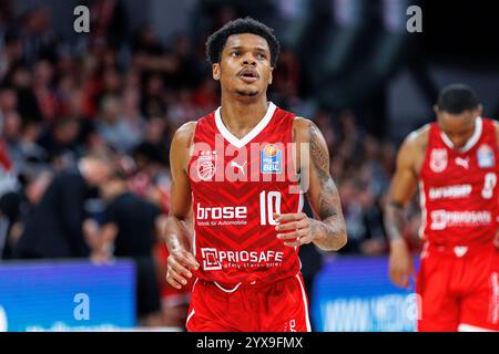 Ronaldo Segu (cesti per bambini, n. 10), Einzelbild, Einzelfoto, Ritratto, ritratto, cesti di Bamberga vs. cesti Telekom Bonn, pallacanestro, easyCredit BBL, 11. Spieltag, 14.12.2024 foto: Eibner-Pressefoto/Guener Santemiz Foto Stock