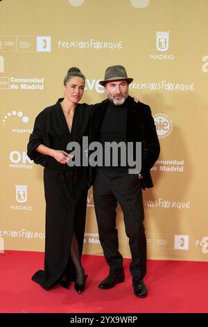 Madrid. Spagna. 20241214, Patricia Lopez Arnaiz, Antonio de la Torre partecipa al 30° Premio Jose Maria Forque - Red Carpet al Palacio Municipal IFEMA il 14 dicembre 2024 a Madrid, Spagna crediti: MPG/Alamy Live News Foto Stock