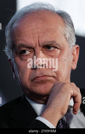 Roma, Atreju 2024 la via Italiana The Italian Way, la manifestazione politica della destra giovanile italiana creata da Giorgia Meloni nel 1998. Tra gli ospiti il ministro italiano degli affari interni Matteo Piantedosi e il ministro britannico degli affari interni Yvette Cooper, il 14 dicembre 2024 a Roma, Italia. Copyright: XAndreaxCalandrax Foto Stock