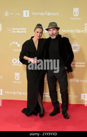 14 dicembre 2024, Madrid, Madrid, Spagna: Patricia Lopez Arnaiz, Antonio de la Torre partecipa al 30° Premio Jose Maria Forque - Red Carpet al Palacio Municipal IFEMA il 14 dicembre 2024 a Madrid, Spagna (Credit Image: © Jack Abuin/ZUMA Press Wire) SOLO PER USO EDITORIALE! Non per USO commerciale! Foto Stock