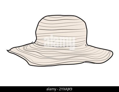 Modello di mockup con design vettoriale Cloche Hats. Illustrazione Vettoriale