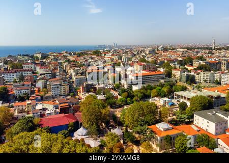 Splendida vista aerea di Istanbul in Turchia Foto Stock
