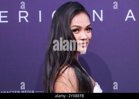 Beverly Hills, Stati Uniti. 14 dicembre 2024. BEVERLY HILLS, LOS ANGELES, CALIFORNIA, Stati Uniti d'America - 14 DICEMBRE: Jenn Tran arriva al 22° Annual Unfordable Gala Asian American Awards 2024 tenutosi presso il Beverly Hilton Hotel il 14 dicembre 2024 a Beverly Hills, Los Angeles, California, Stati Uniti. (Foto di Xavier Collin/Image Press Agency) credito: Image Press Agency/Alamy Live News Foto Stock